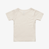 Baby Clothes MJ | GIRLS | Organic Cotton Tee - Dust & Red M&B.