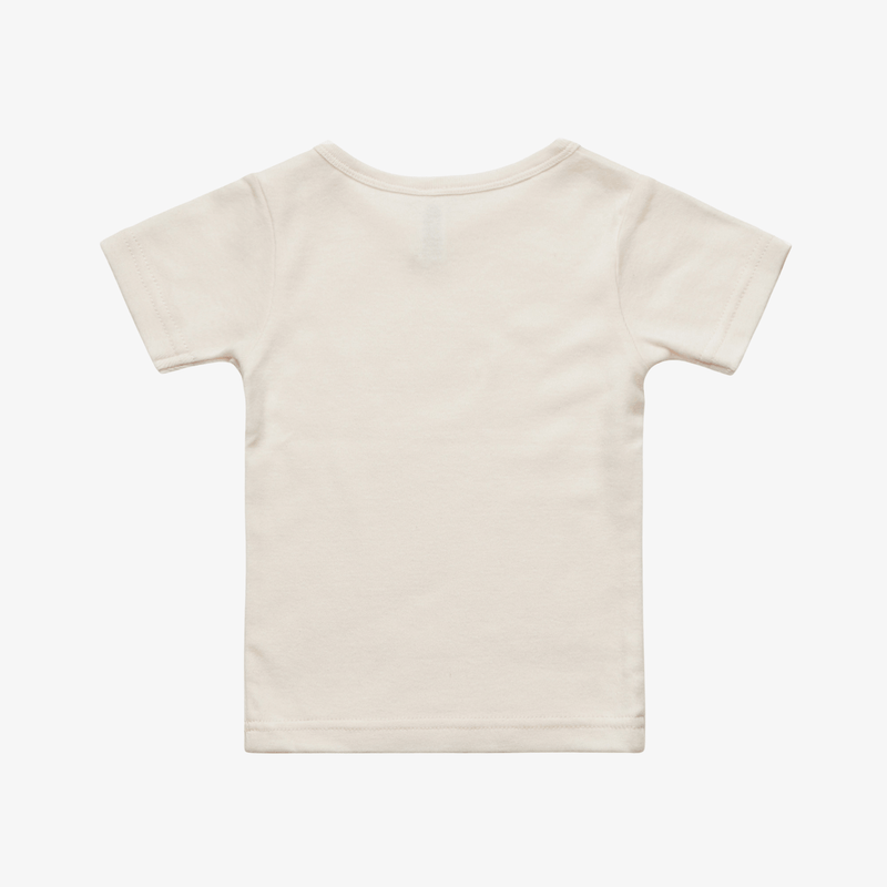 Baby Clothes MJ | GIRLS | Organic Cotton Tee - Dust & Red M&B.