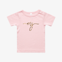 MJ | GIRLS | Organic Cotton Tee - Pink & Leopard