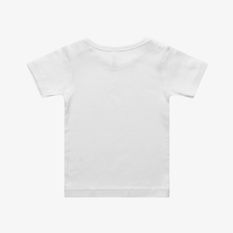 Baby Clothes MJ | GIRLS | Organic Cotton Tee - White & Red M&B.