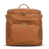 An Ava - Caramel diaper bag with a zippered compartment. (Brand: Mother and Baby)
